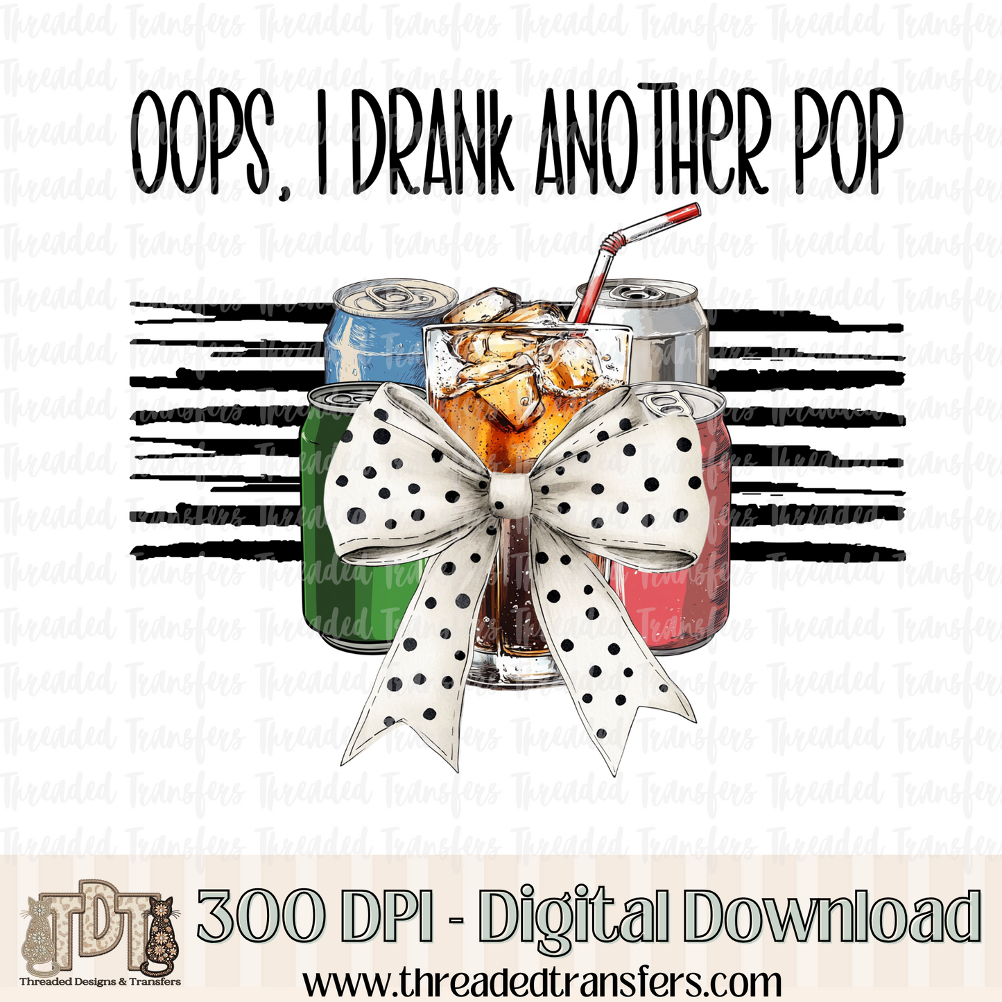 Oops Pop Digital Design Download (PNG Format - no product shipped)
