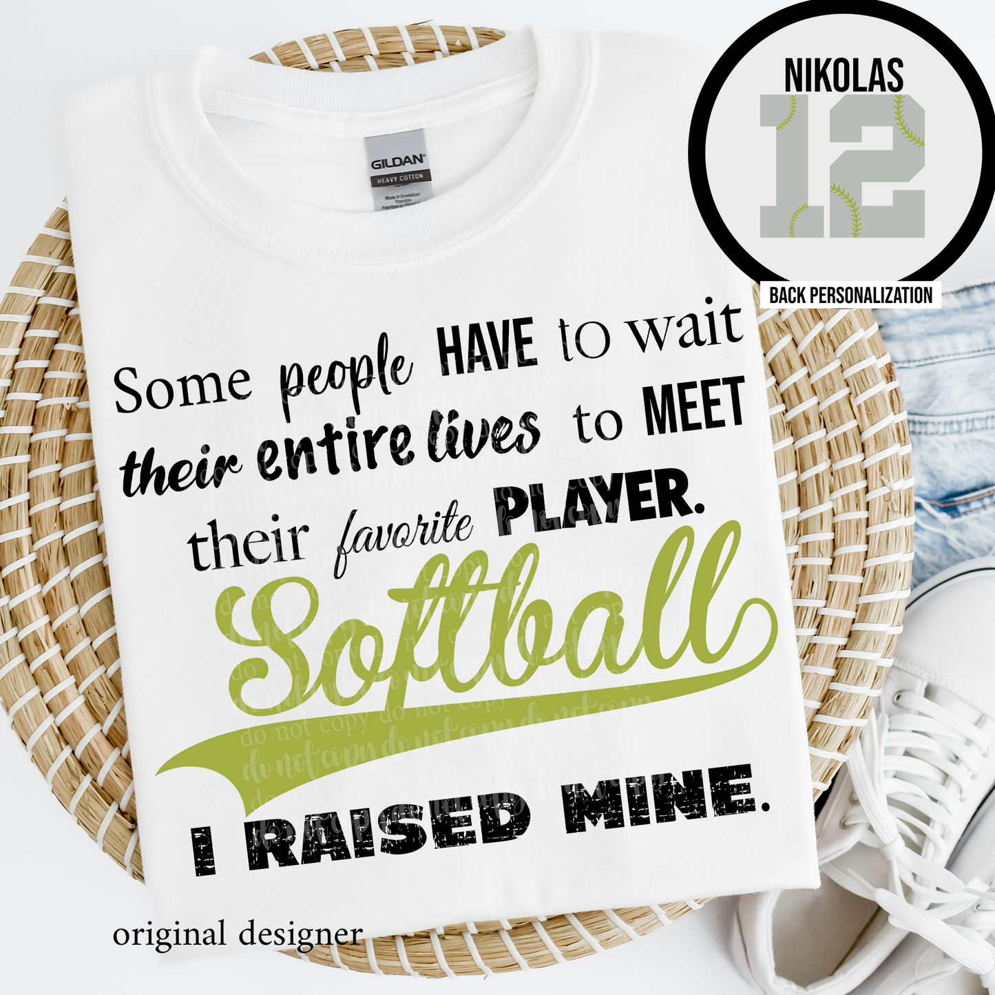 Softball Favorite Player DTF & Sublimation Transfer