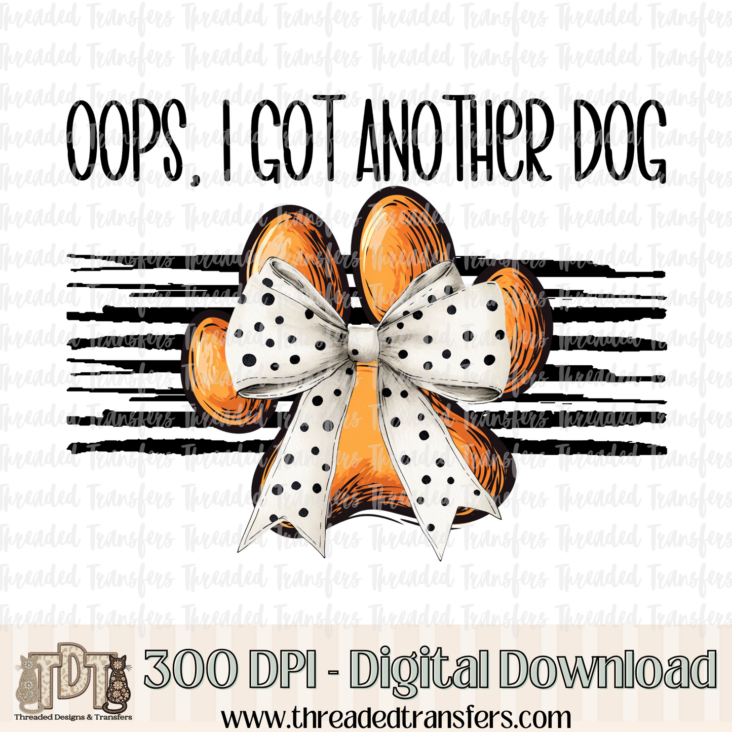 Oops Dog Digital Design Download (PNG Format - no product shipped)