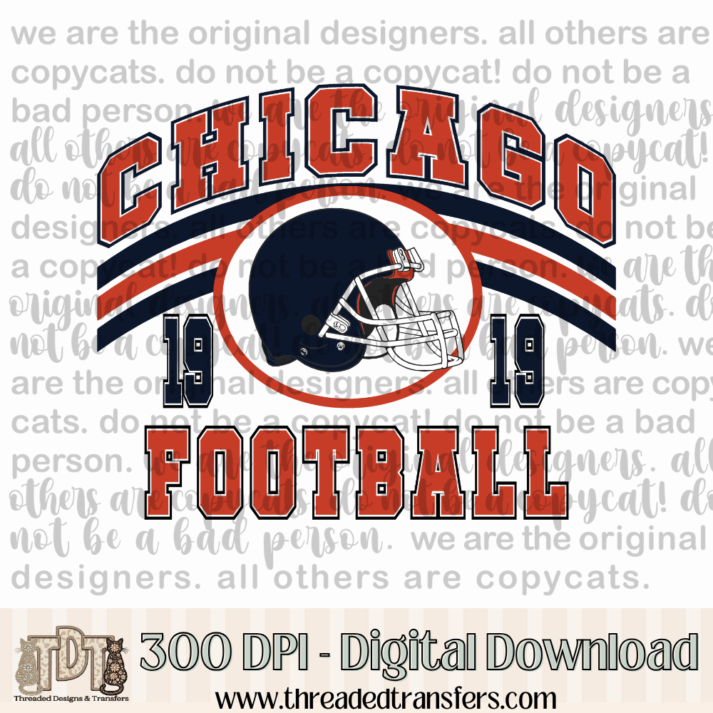Chicago Vintage Digital Design Download (PNG Format - no product shipped)