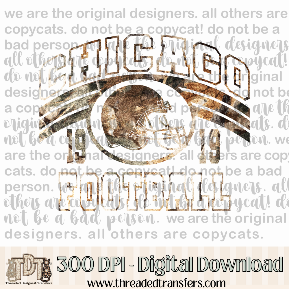 Chicago Green Camo Digital Design Download (PNG Format - no product shipped)