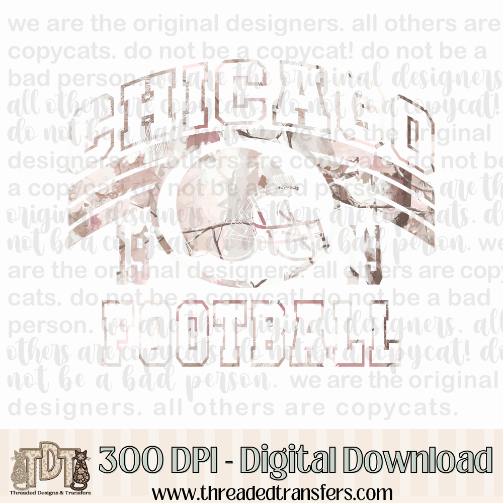 Chicago Pink Camo Digital Design Download (PNG Format - no product shipped)