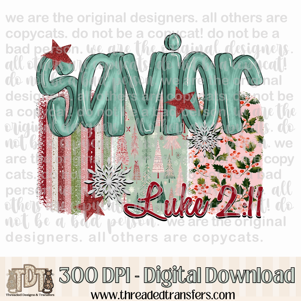 Savior Prayer Holiday Digital Design Download (PNG Format - no product shipped)