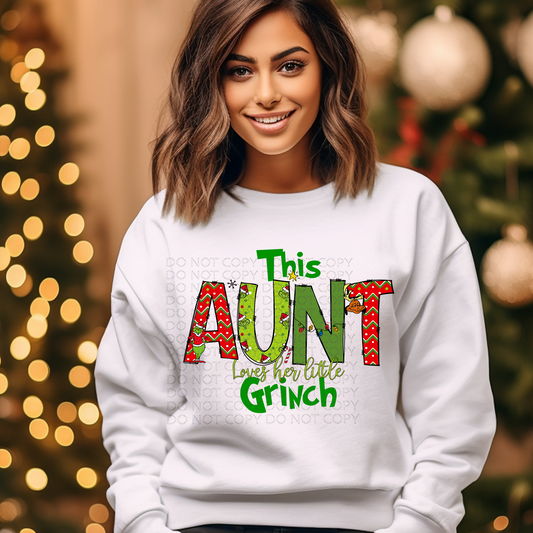 This Aunt Loves Her Mean and Green DTF & Sublimation Transfer