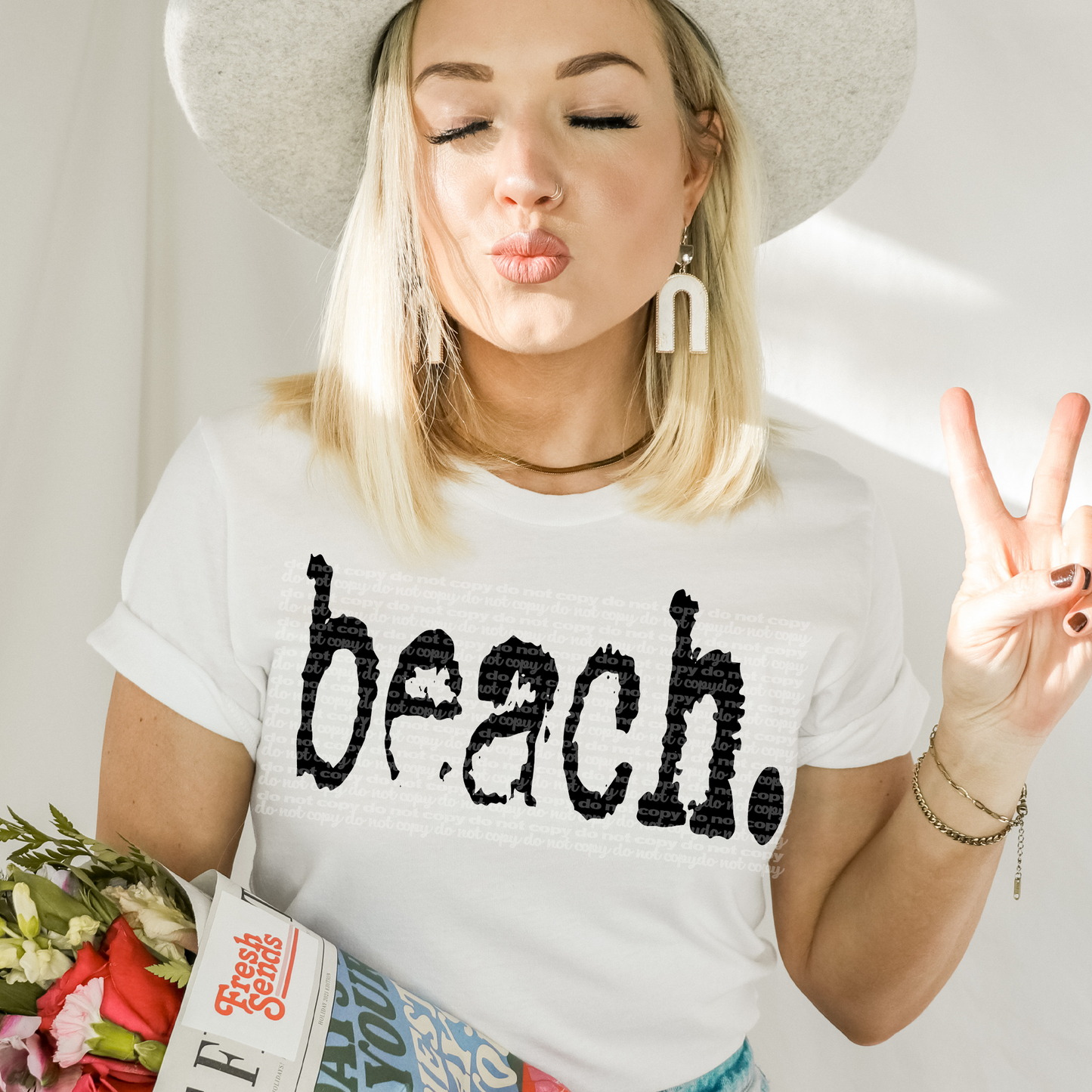 Beach Typography DTF Transfer