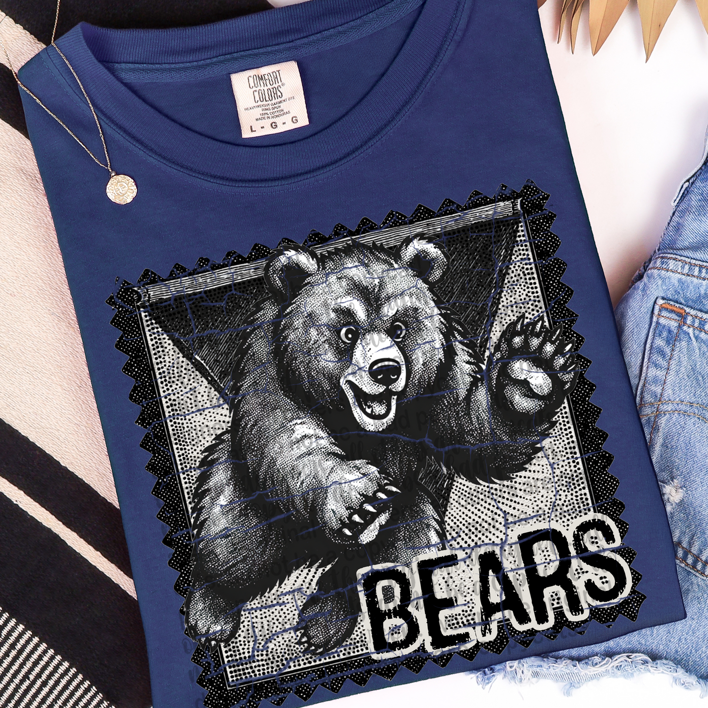 Bears Mascot Stamp DTF