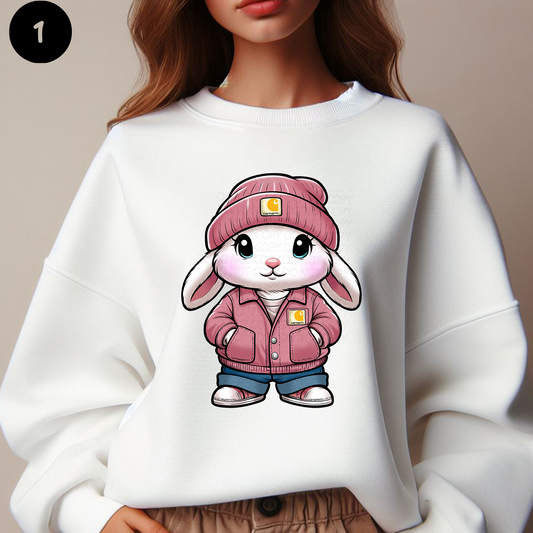 Boujee Bunny Pink DTF & Sublimation Transfer