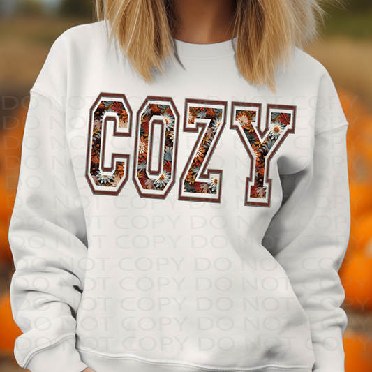Cozy **EXCLUSIVE** Faux Embroidery DTF & Sublimation Transfer