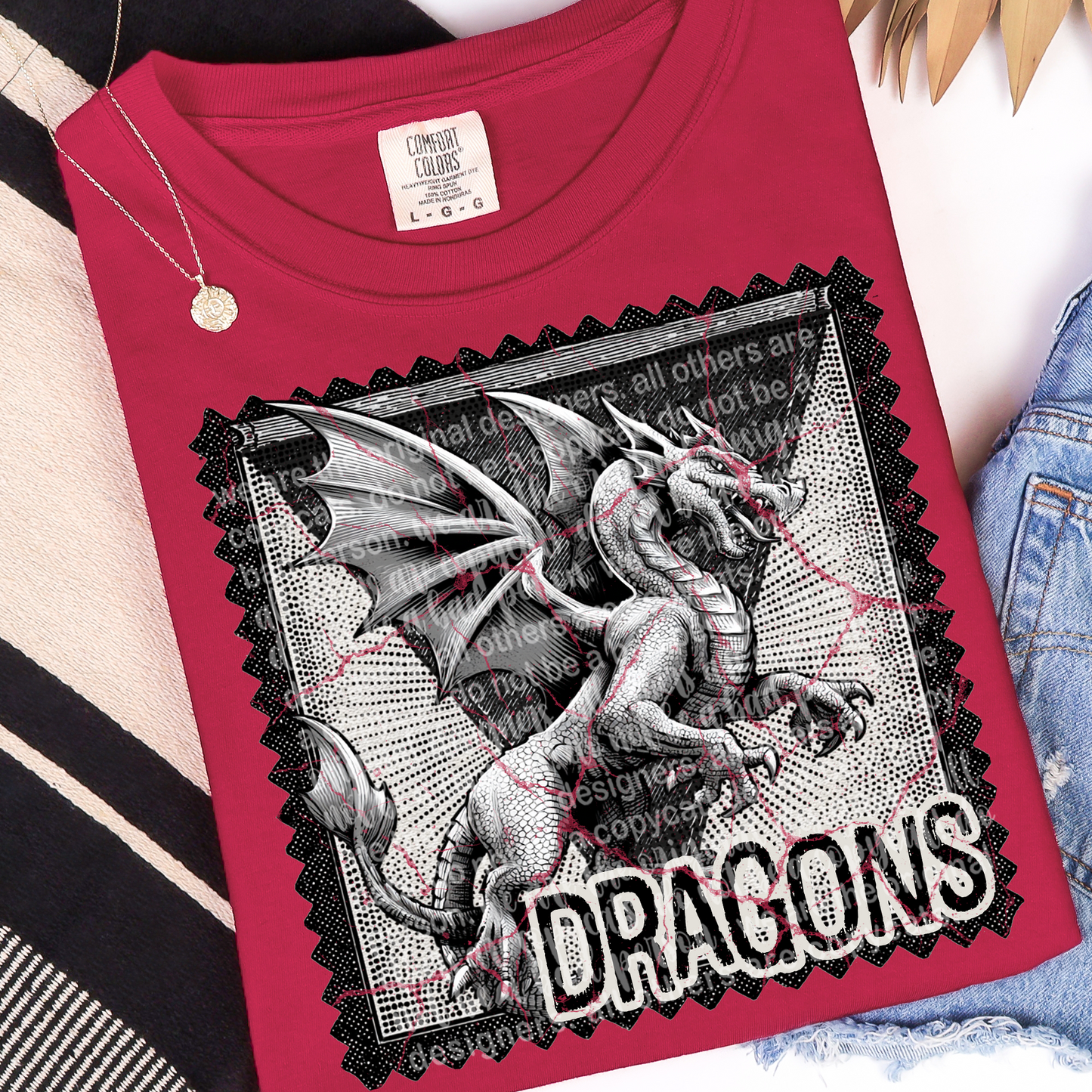 Dragons Mascot Stamp DTF