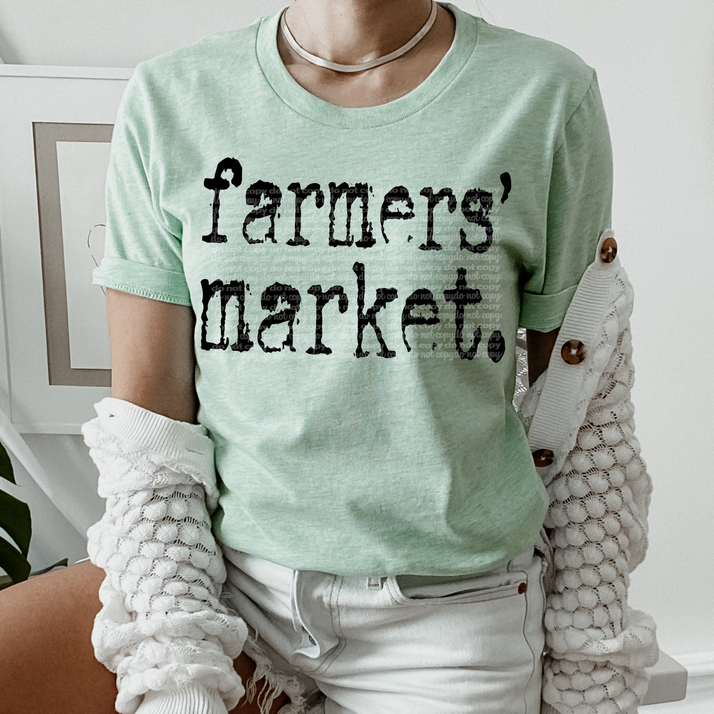 Farmers' Market Typography DTF Transfer