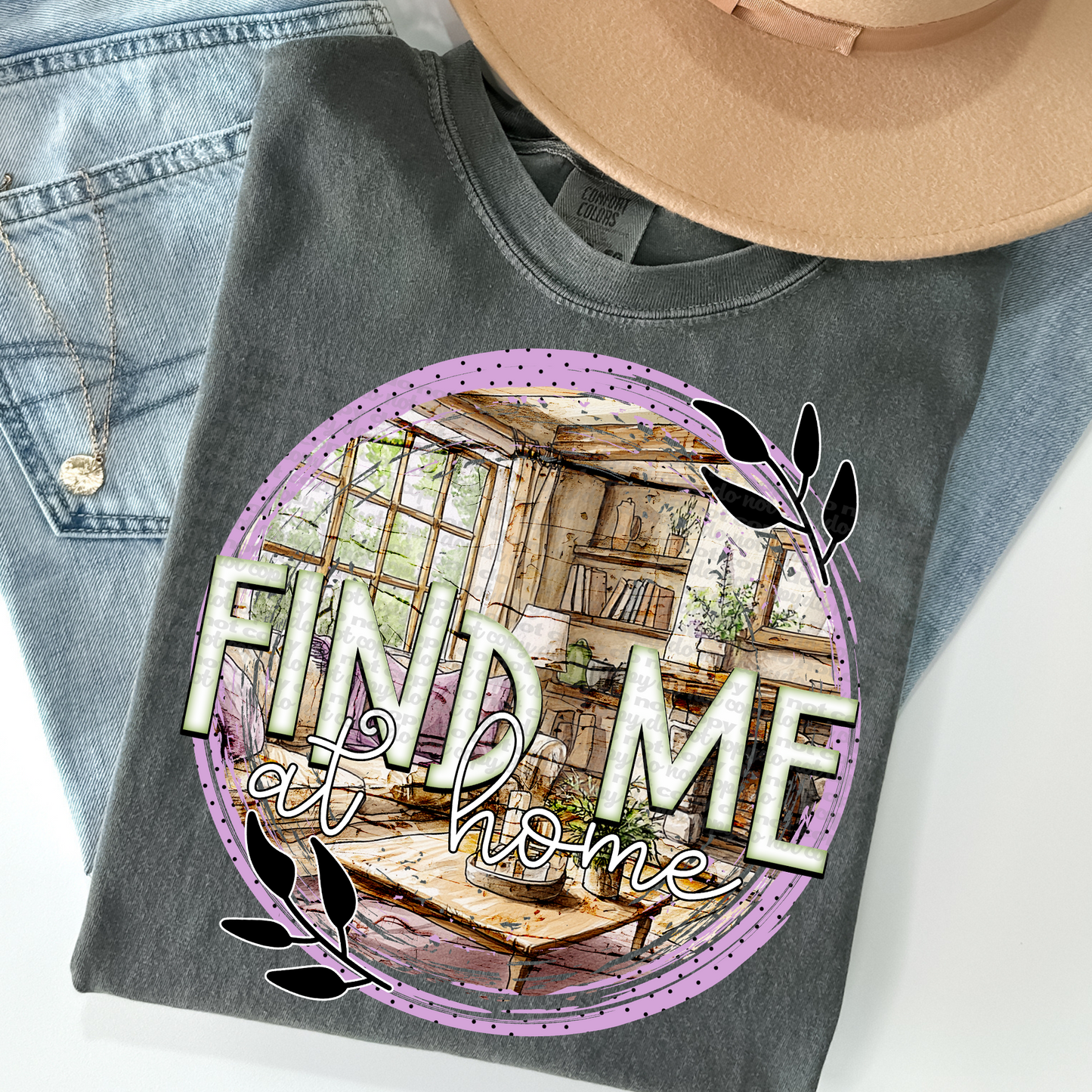 Find Me at Home DTF Transfer