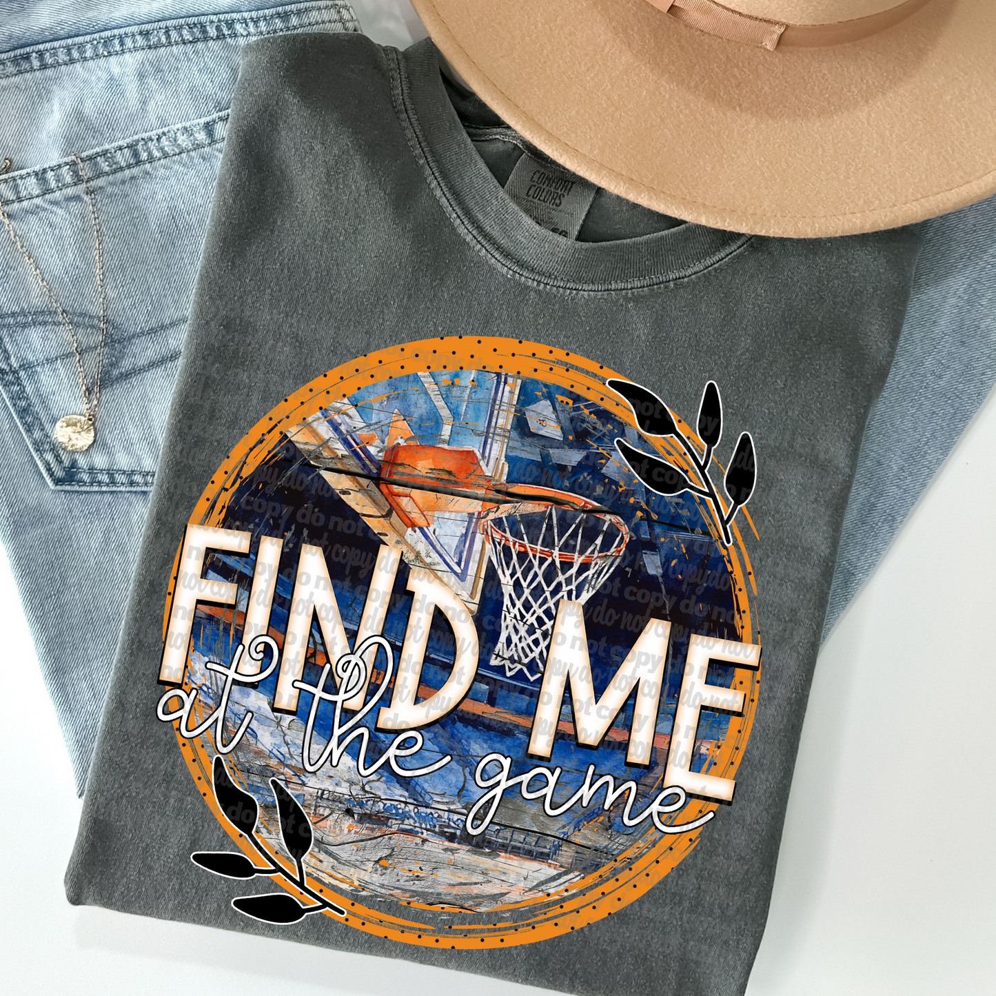 Find Me at the Game, Basketball DTF Transfer