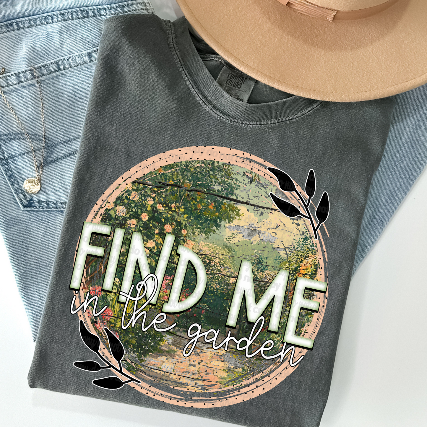 Find Me in the Garden DTF Transfer