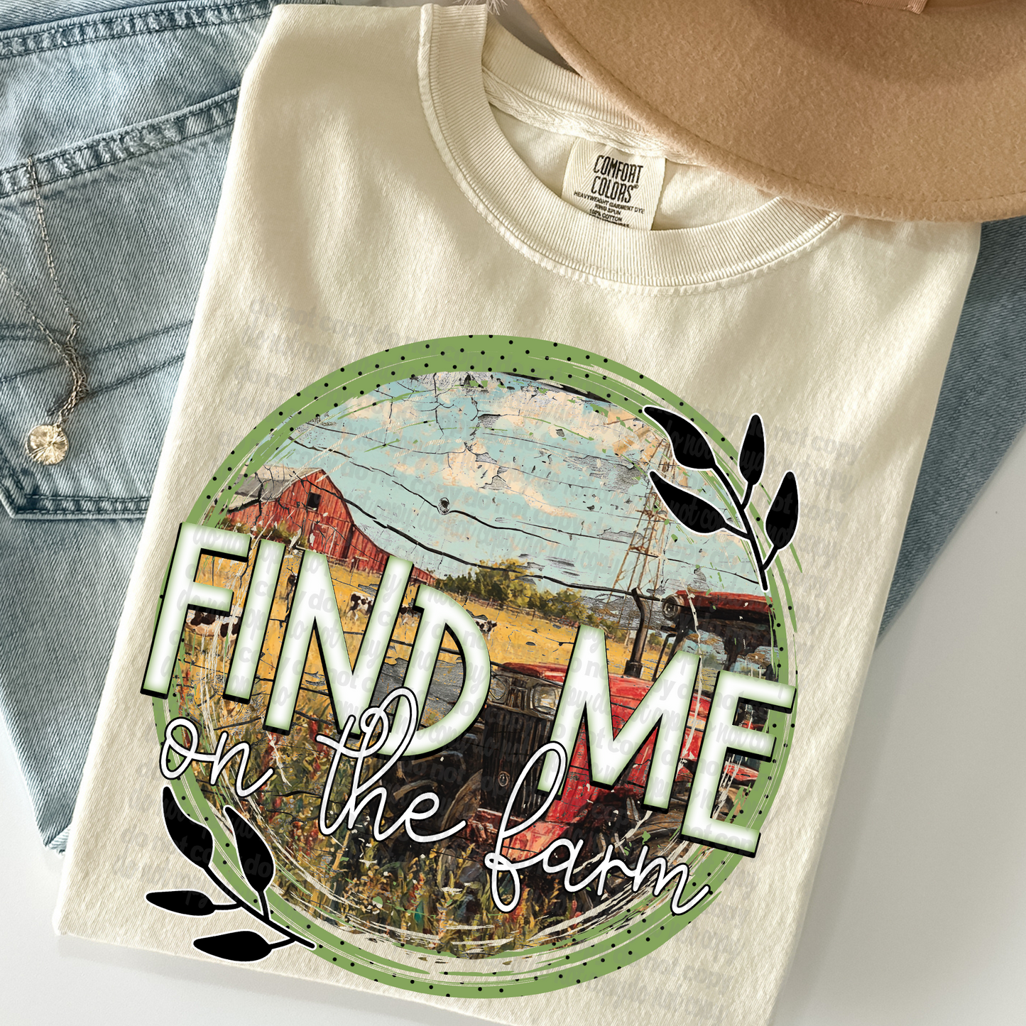 Find Me on the Farm DTF Transfer