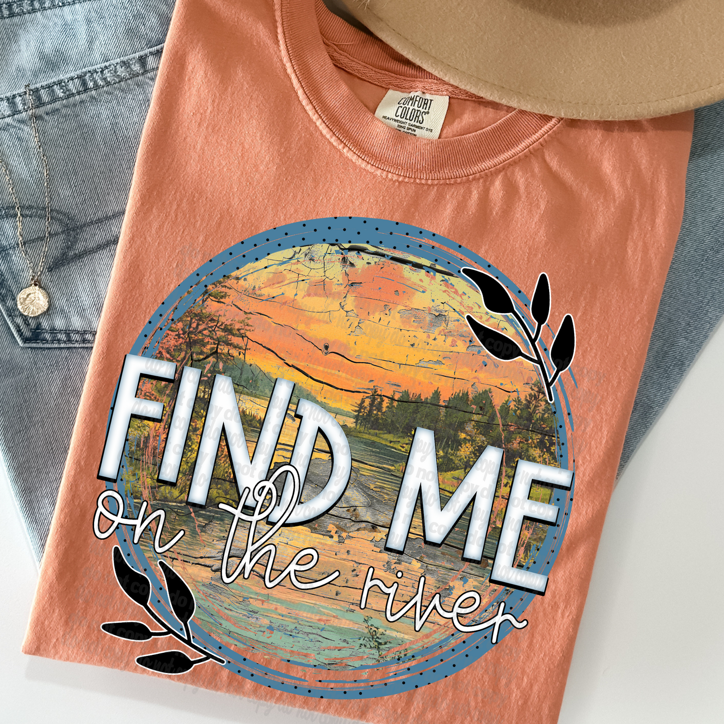 Find Me on the River DTF Transfer