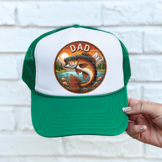 Fishing Dad Faux Leather Hat *EXCLUSIVE* DTF & Sublimation Transfer
