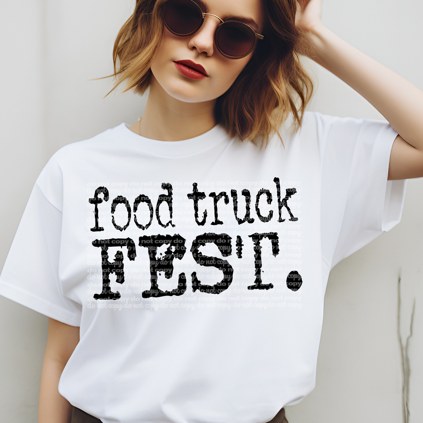 Food Truck Fest Typography DTF Transfer