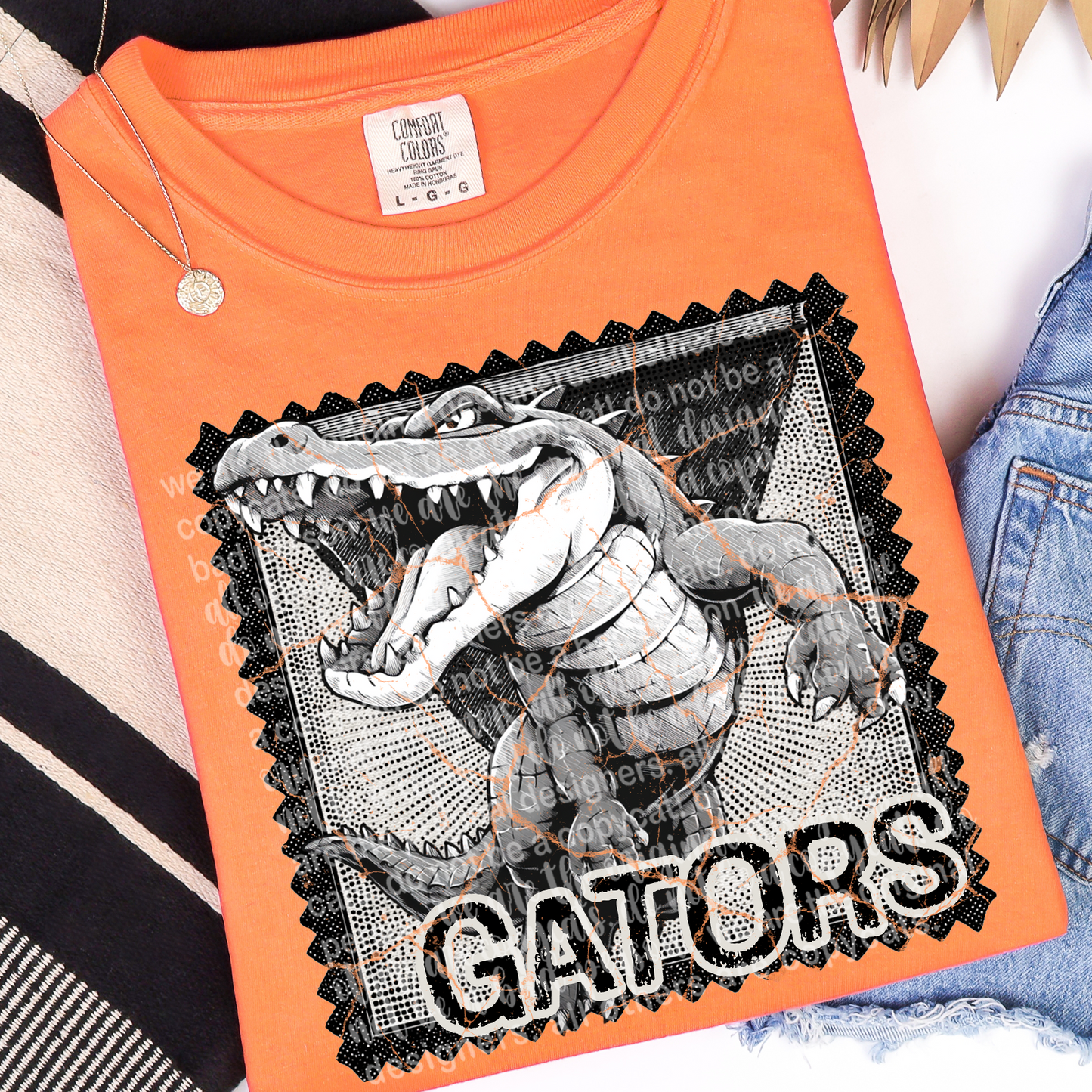 Gators Mascot Stamp DTF