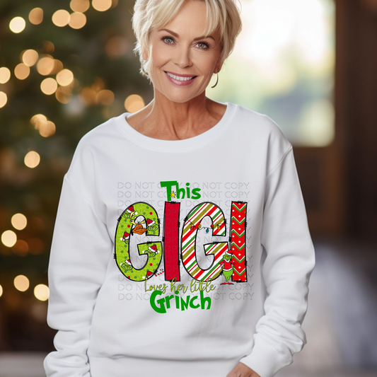 This Gigi Loves Her Mean and Green DTF & Sublimation Transfer