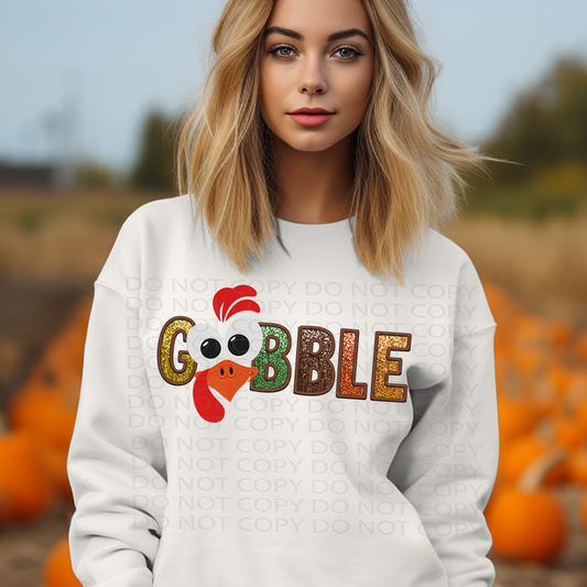 Gobble **EXCLUSIVE** Faux Embroidery and Sparkles DTF & Sublimation Transfer