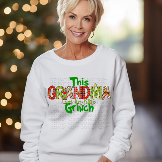 This Grandma Loves Her Mean and Green DTF & Sublimation Transfer