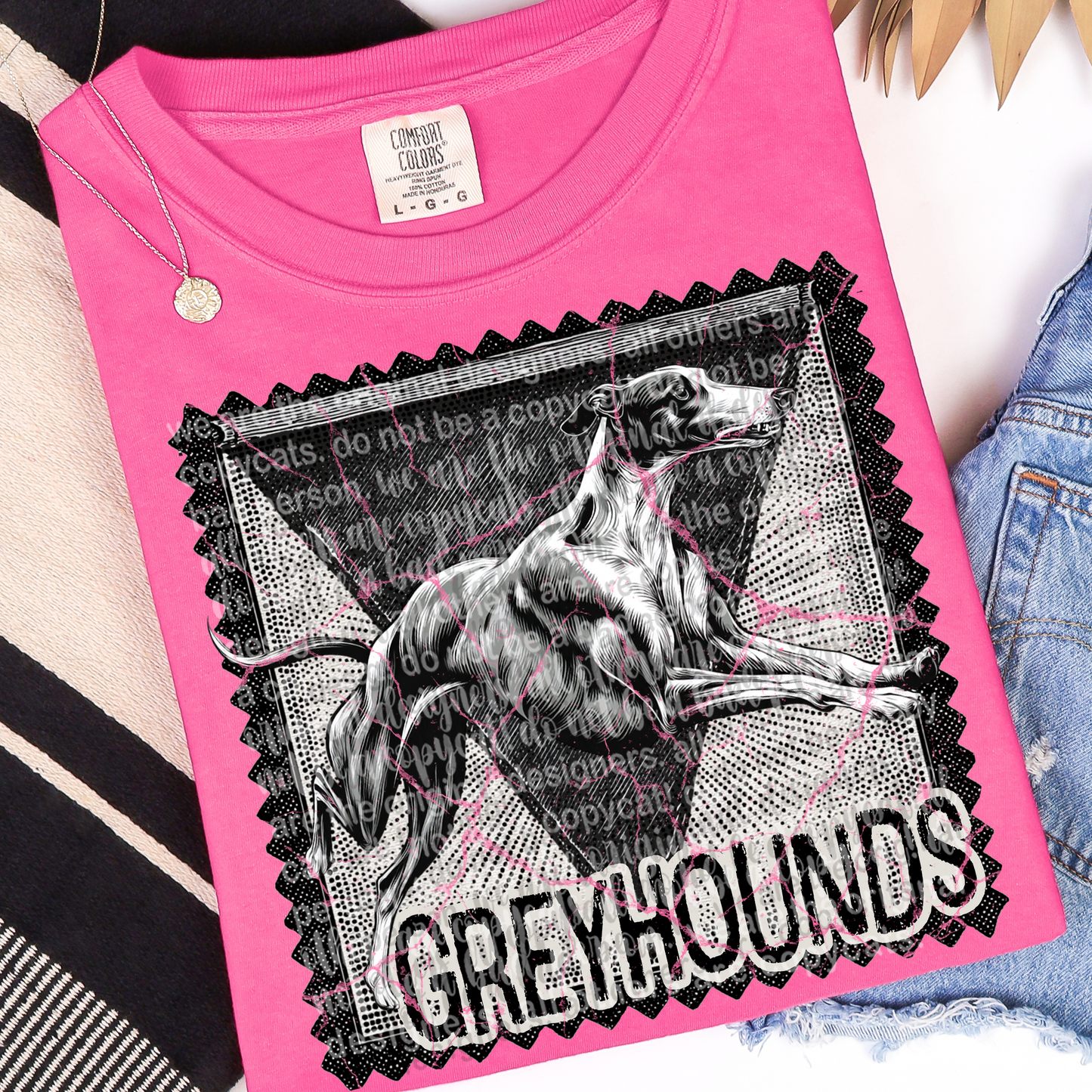 Greyhounds Mascot Stamp DTF