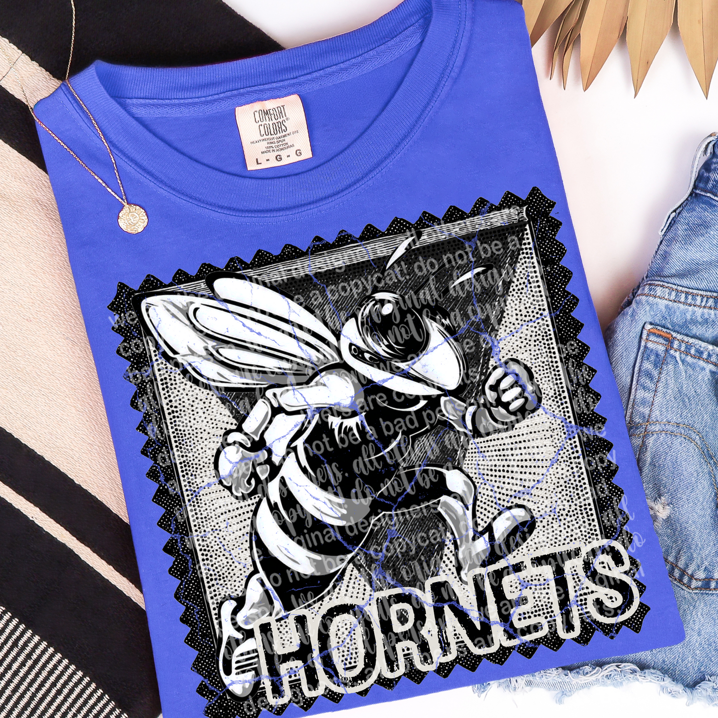 Hornets Mascot Stamp DTF