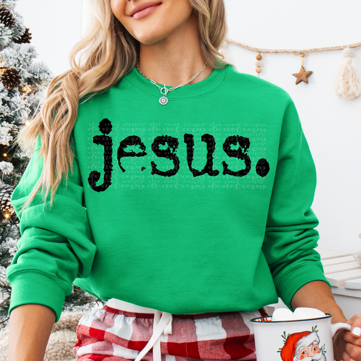 Jesus Typography DTF Transfer