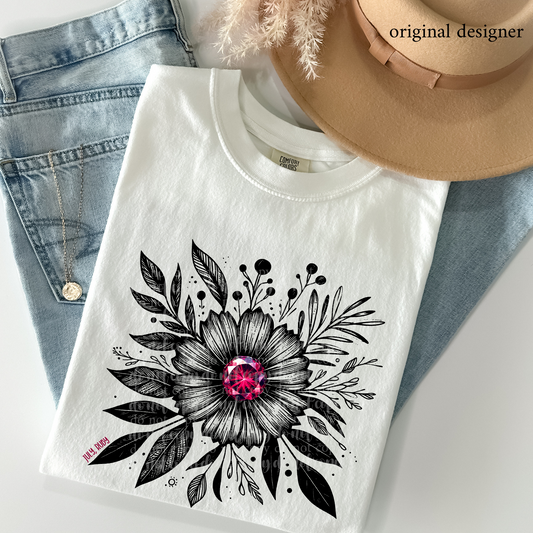July Ruby Floral *EXCLUSIVE* DTF & Sublimation Transfer