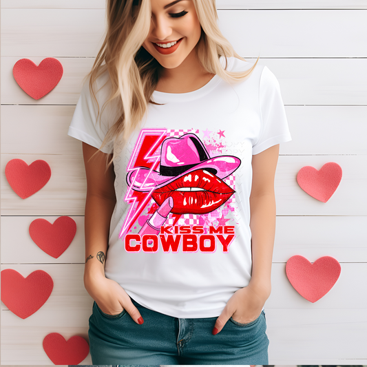 Kiss Me Cowboy DTF & Sublimation Transfer
