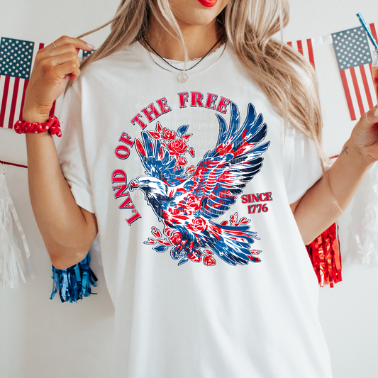 Land of the Free Eagle DTF & Sublimation Transfer