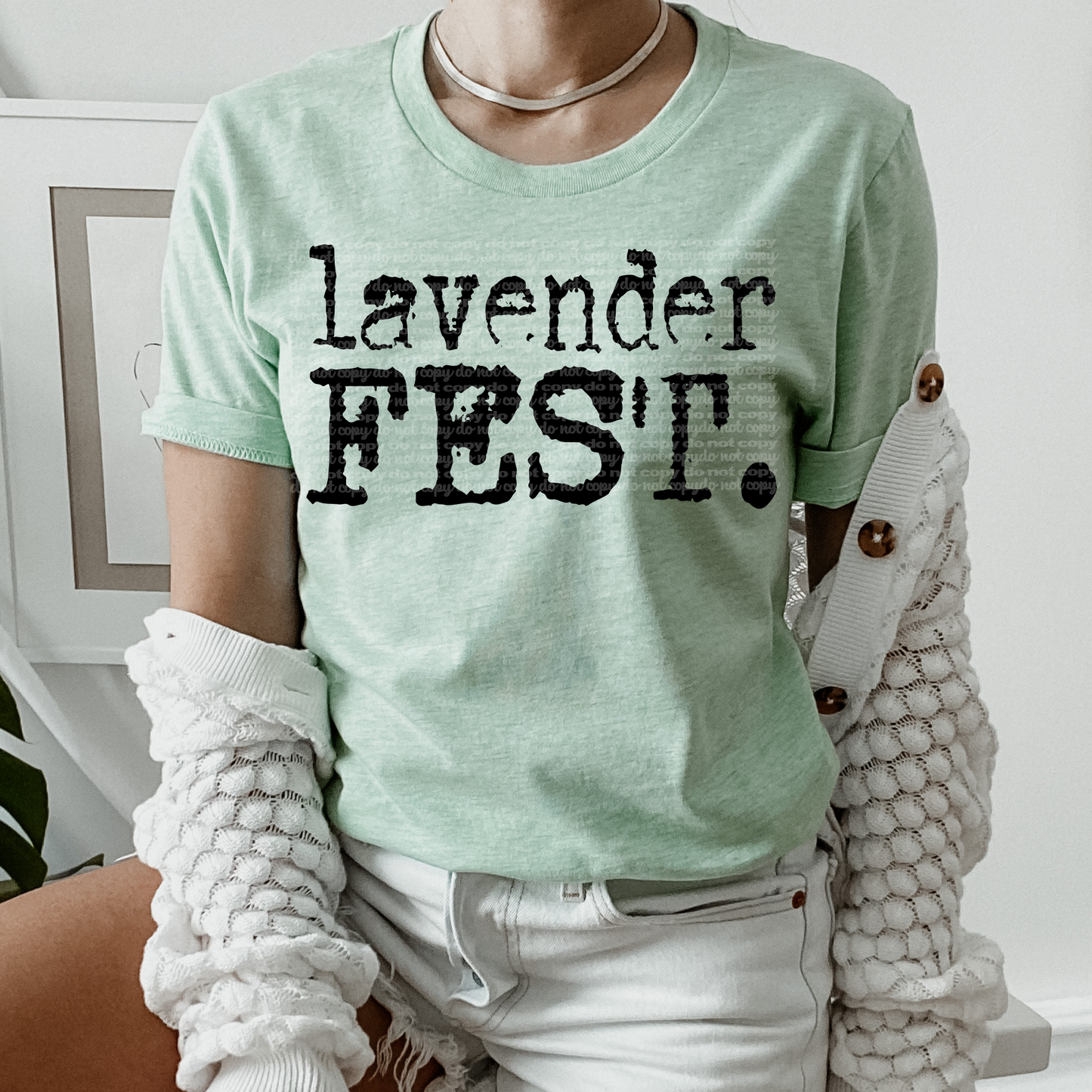 Lavender Fest Typography DTF Transfer