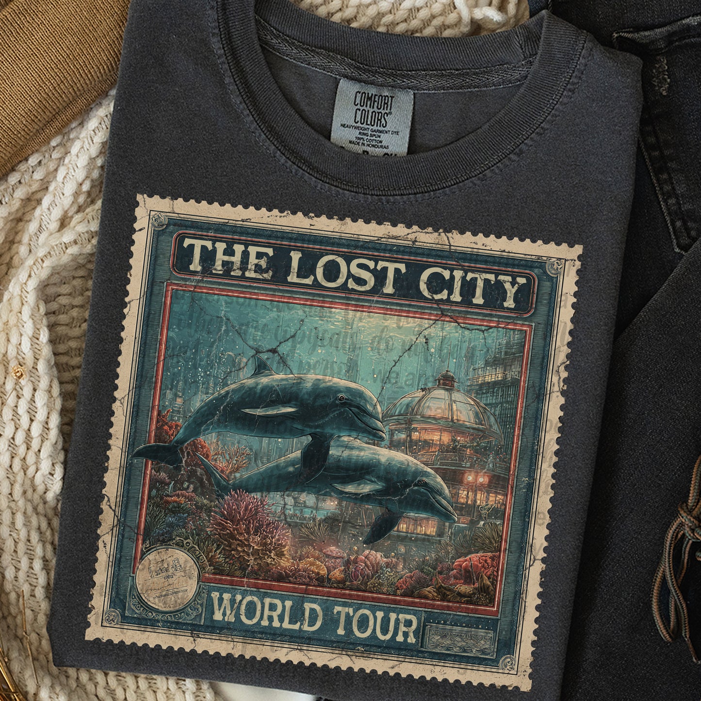 Lost City World Tour Stamp DTF Transfer