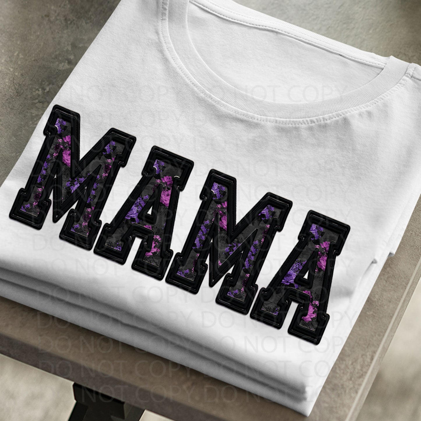 MAMA Faux Embroidery DTF Transfer