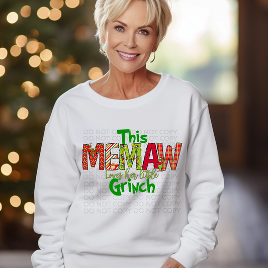 This Memaw Loves Her Mean and Green DTF & Sublimation Transfer