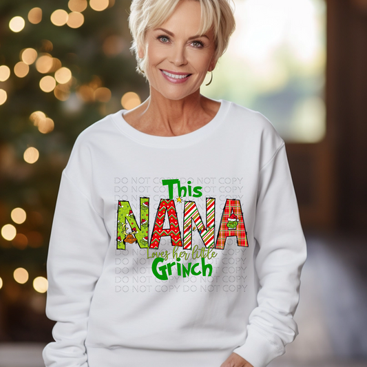 This Nana Loves Her Mean and Green DTF & Sublimation Transfer