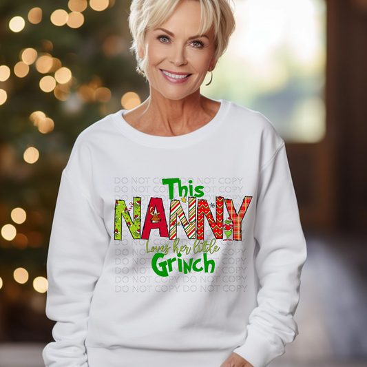 This Nanny Loves Her Mean and Green DTF & Sublimation Transfer