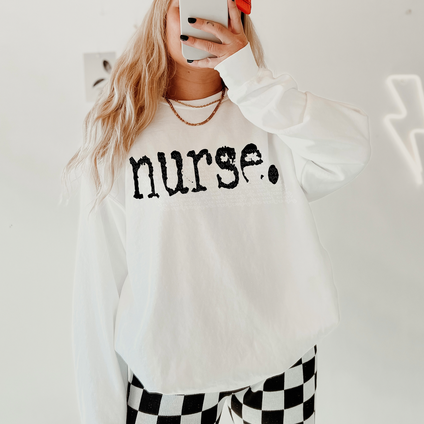 Nurse Typography DTF Transfer