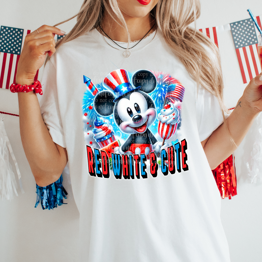 Red White Cute Boy DTF & Sublimation Transfer
