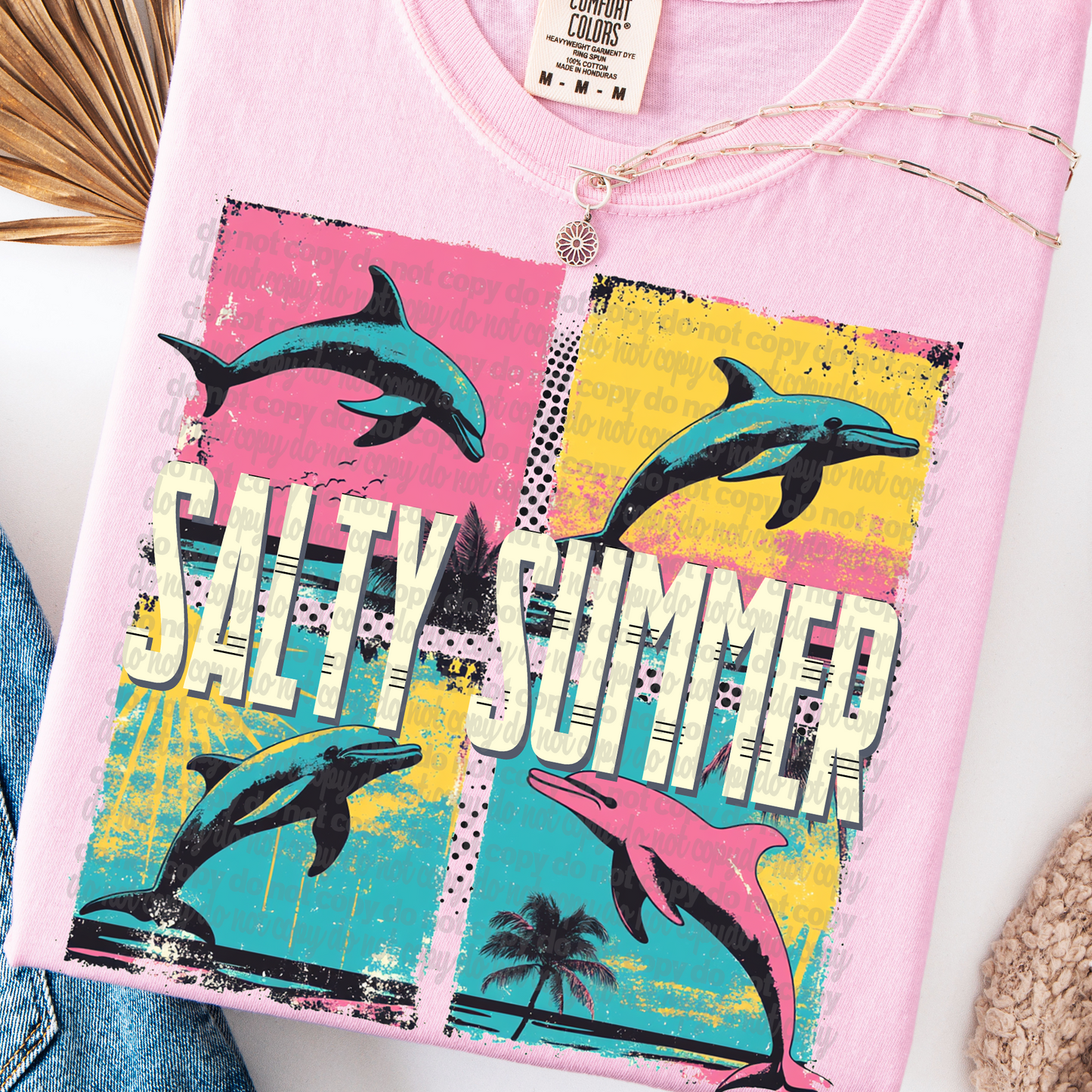 Salty Summer Dolphins DTF Transfer