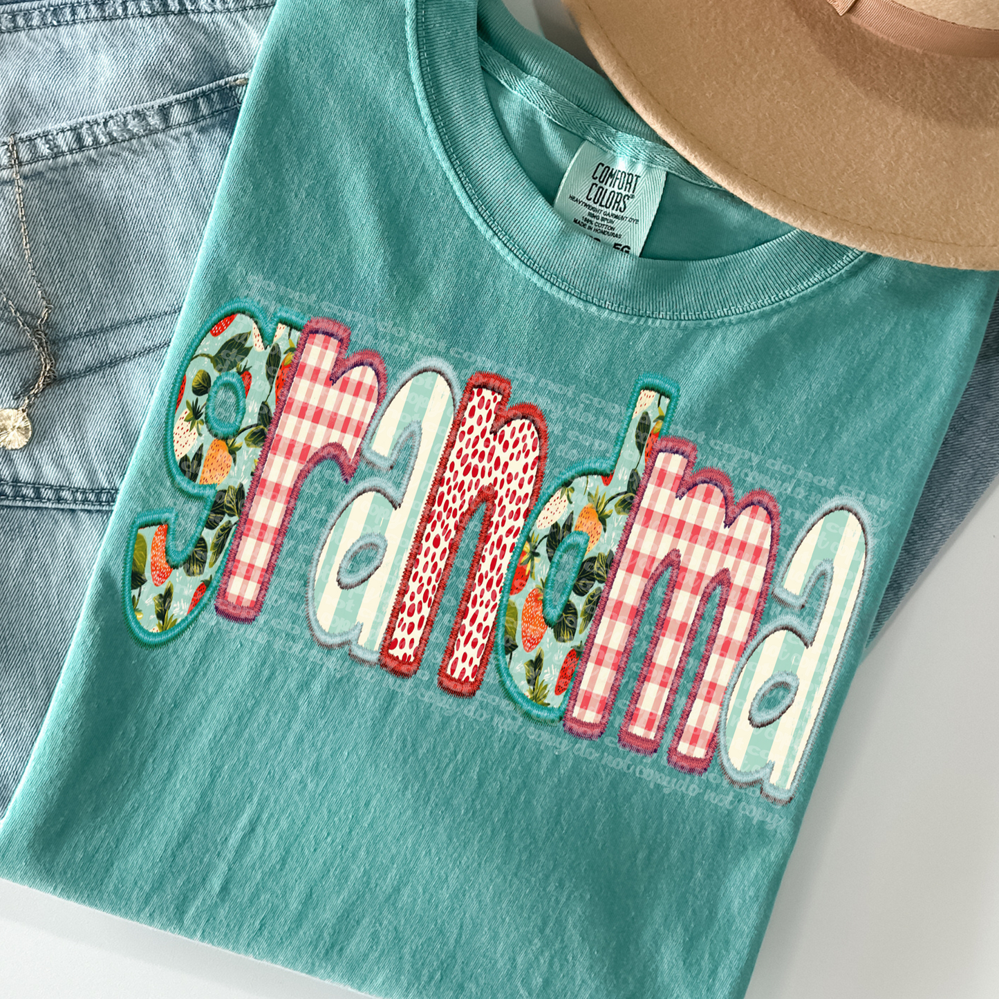 Strawberry Grandma DTF Transfer