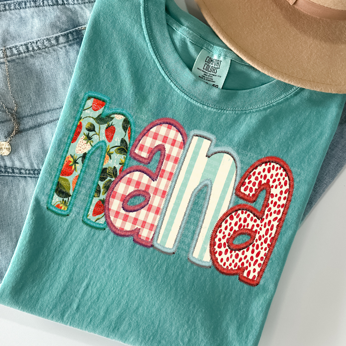 Strawberry Nana DTF Transfer