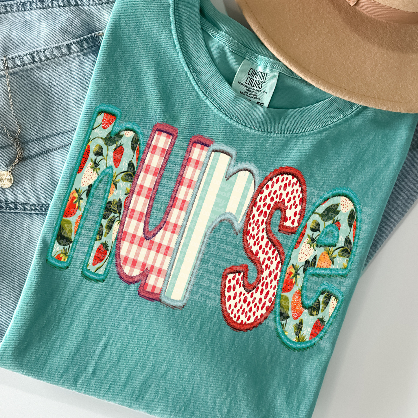 Strawberry Nurse DTF Transfer