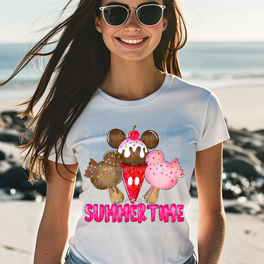 Sweet Summertime Ice Cream DTF & Sublimation Transfer