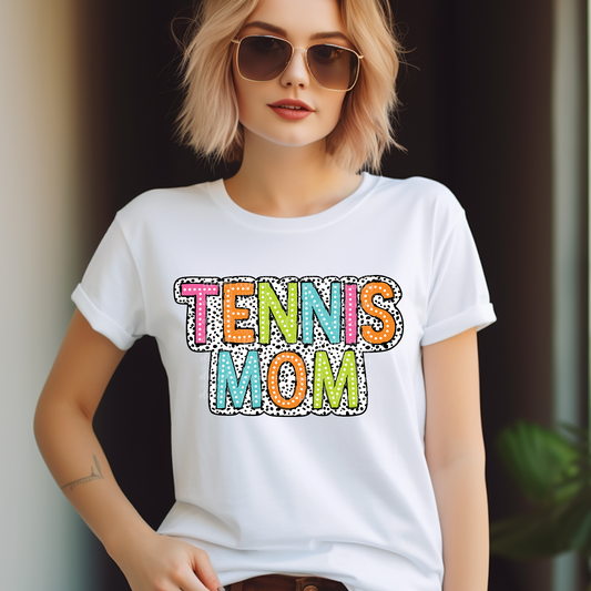 Tennis Mom Dalmatian Dots DTF & Sublimation Transfer