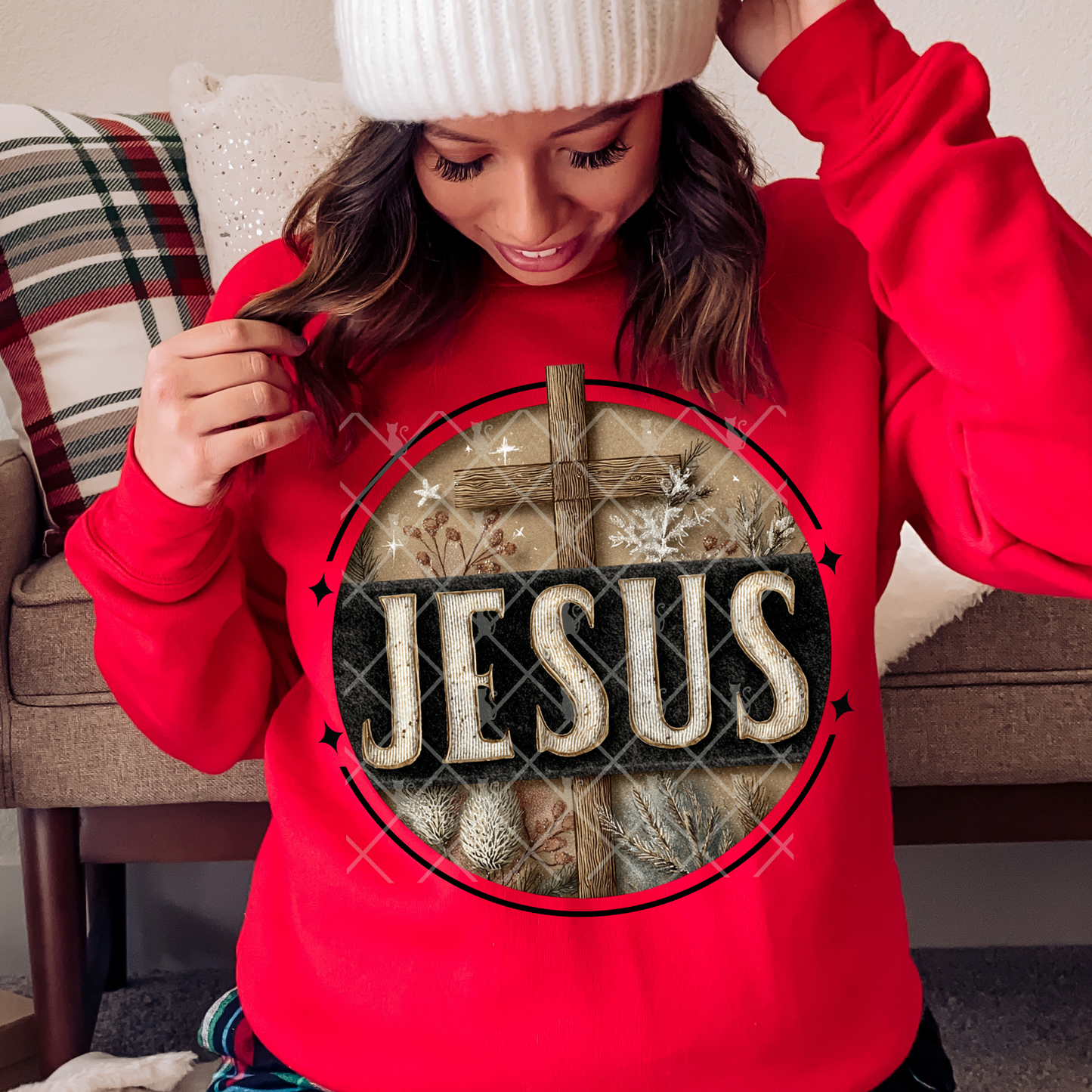 Vintage Farmhouse Jesus DTF Transfer