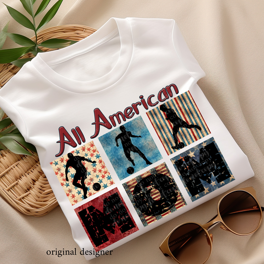 Vintage All American Soccer Mom *EXCLUSIVE* DTF & Sublimation Transfer