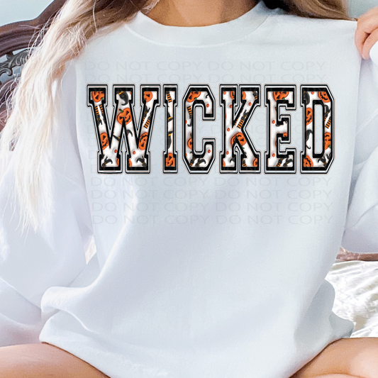 Wicked Faux Puff AND Embroidery **EXCLUSIVE** (3 color options) DTF & Sublimation Transfer