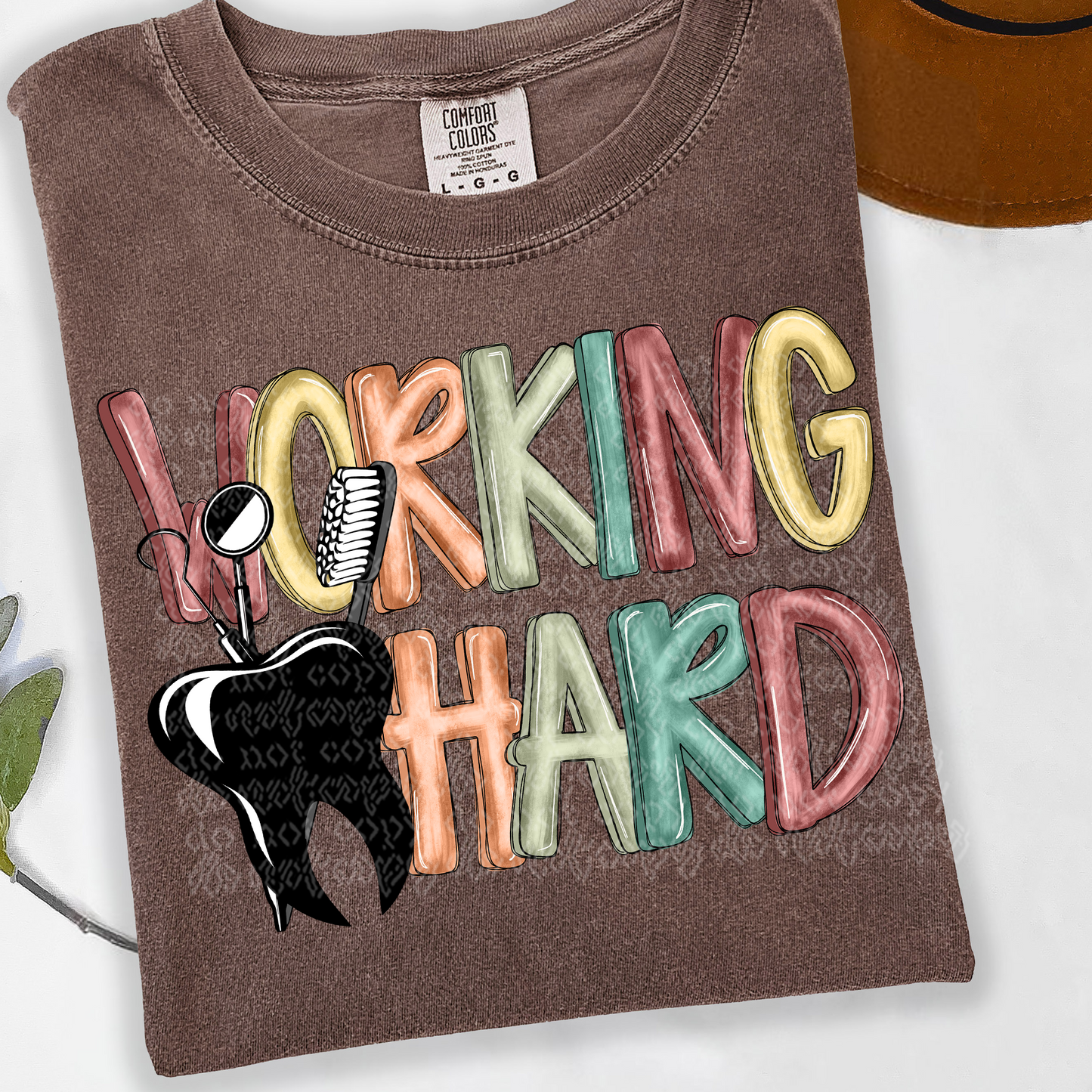 Working Hard Dental DTF Transfer