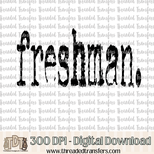 Freshman Typography Digital Design Download (PNG Format - no product shipped)